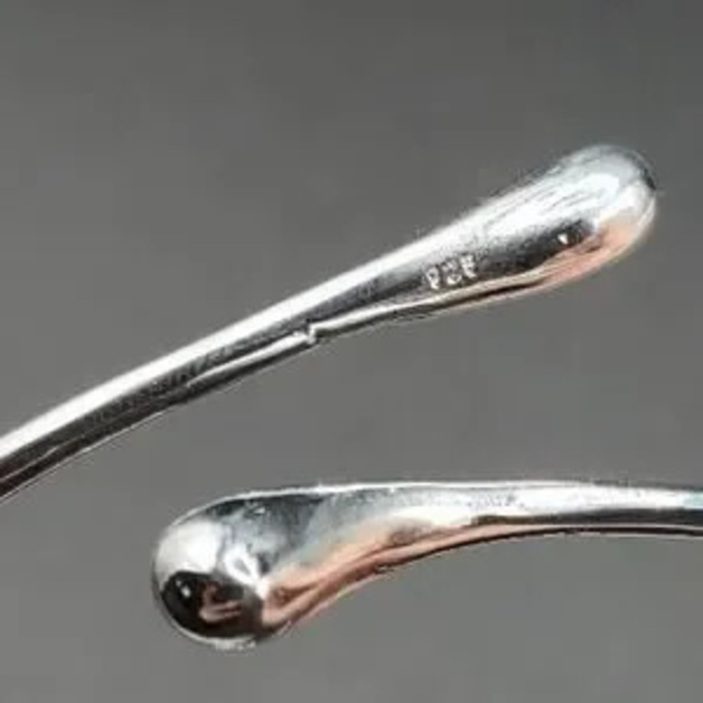 925 Silver Teardrop Bracelet Adjustable Lobed Anniversary Birthday Gift Fashion